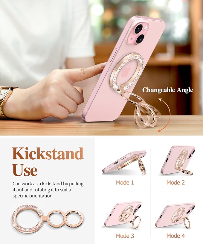 GVIEWIN Magnetic Phone Ring Holder, Compatible