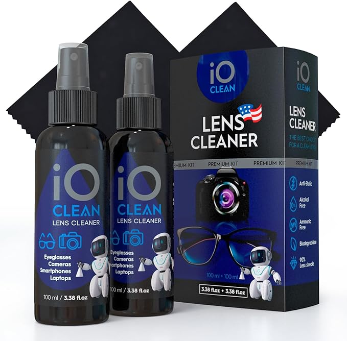 Eyeglass Lens Cleaner – Kit for Glasses, Touchscreens, Computer Monitors