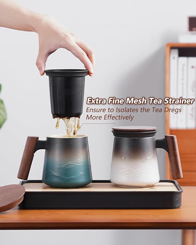 ZENS Tea Mug with Infuser and Lid