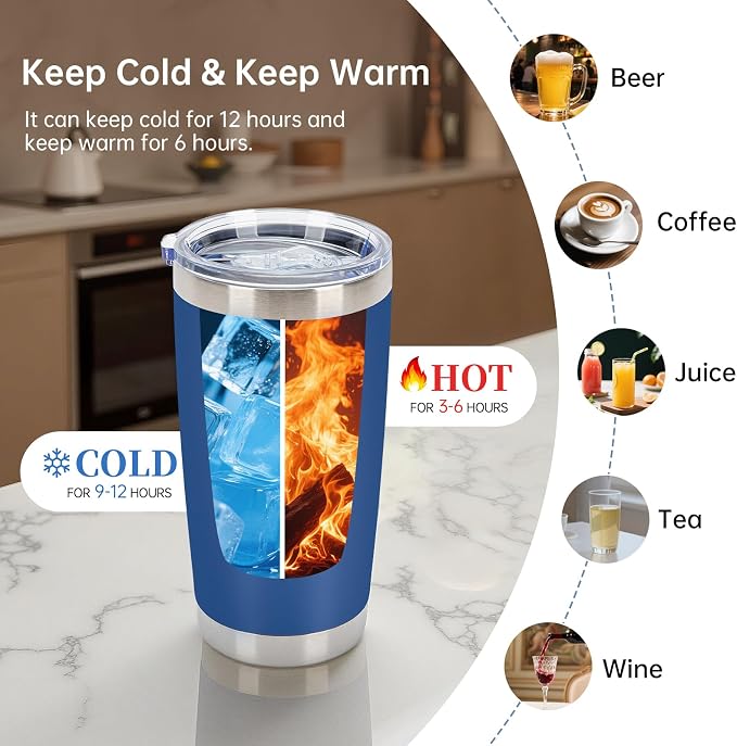 IEOVIEE 32 Pack 20oz Stainless Steel Insulated Bulk Tumblers