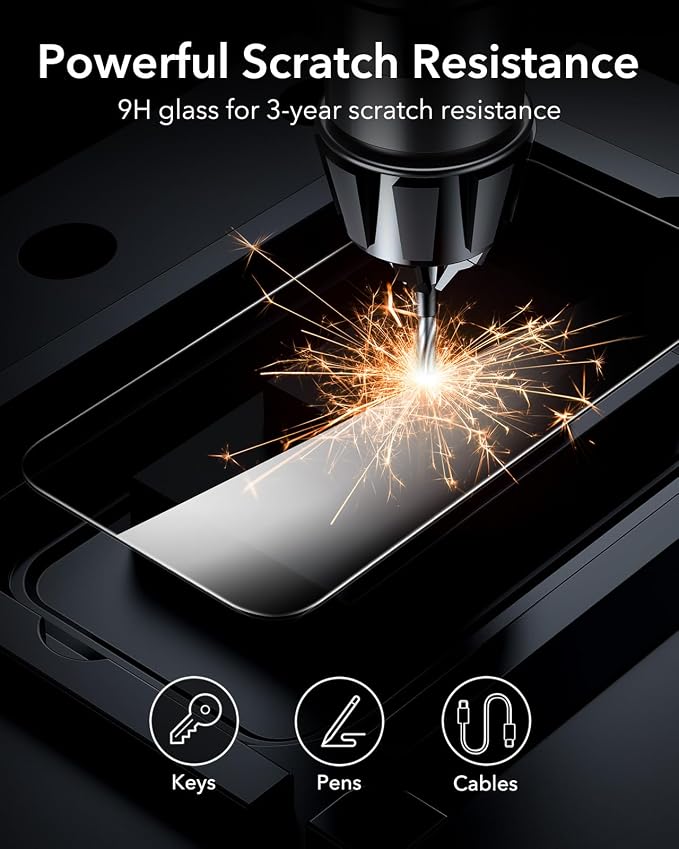 ESR 3 Pack for iPhone 16 Pro Privacy Screen Protector, Anti-spy Tempered-Glass