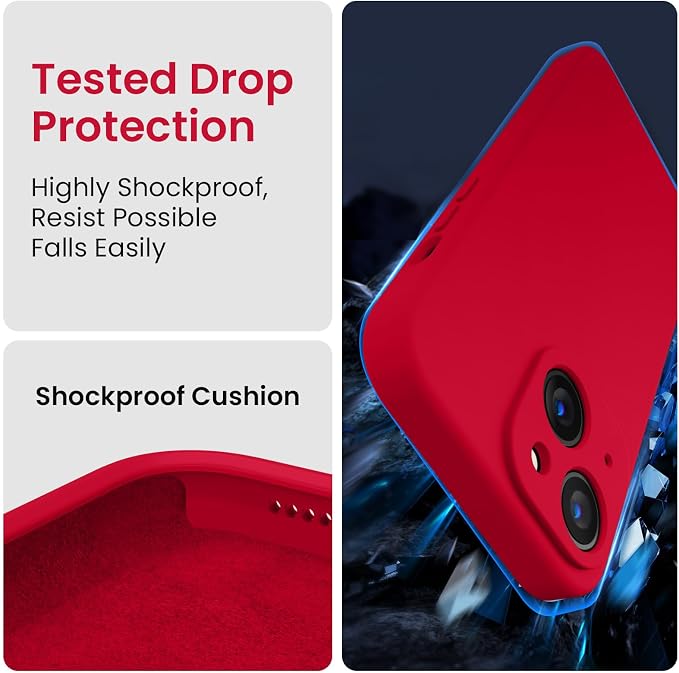 FireNova Designed for iPhone 15 Case, Silicone Upgraded Phone Case with