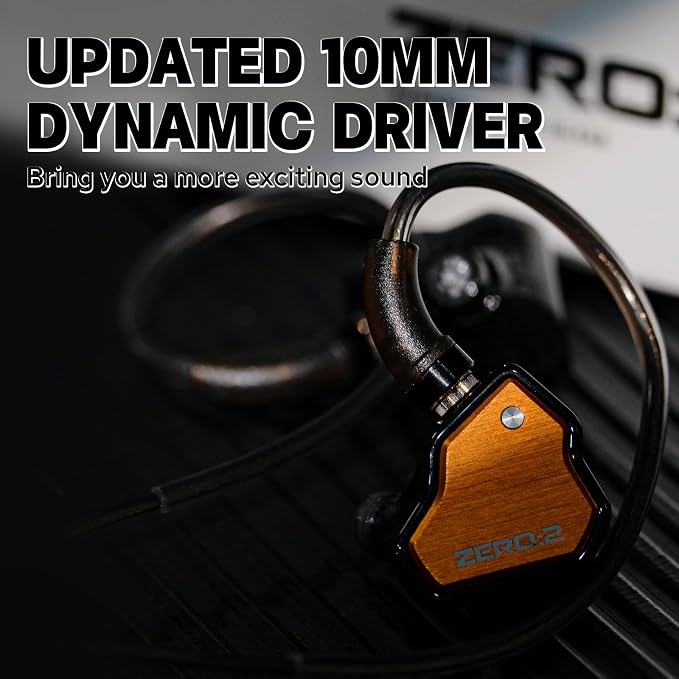 Linsoul 7Hz x Crinacle Zero:2 in Ear Monitor, Updated 10mm Dynamic Driver IEM
