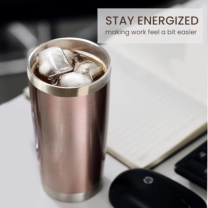 MEWAY 20oz Tumbler 4 Pack Double Wall Vacuum Insulated Travel Mug Bulk