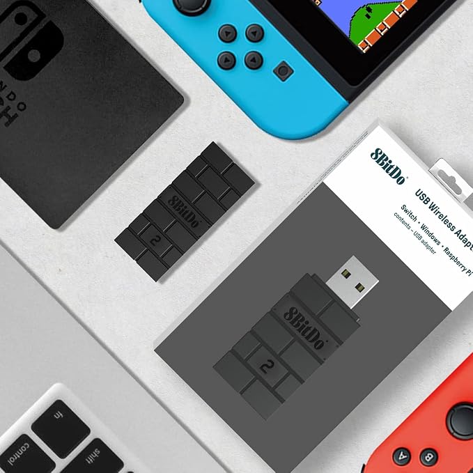 8Bitdo Adapter Switch Controller Adapter 2 USB Wireless