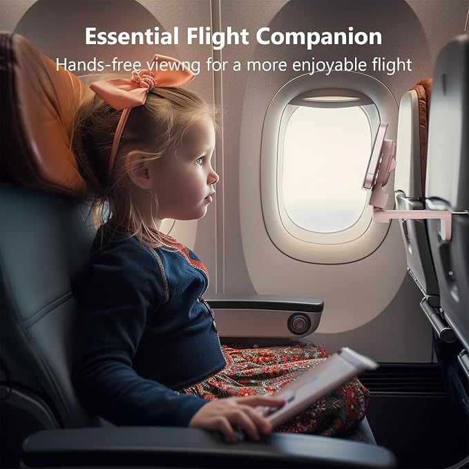 MiiKARE Travel Essentials Magnetic Airplane Phone Holder, Universal Handsfree