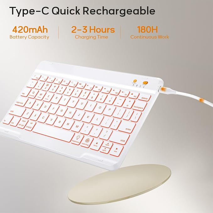 Keyboard Case for iPad 9th/8th/7th Generation-10.2 inch 2021/2020/2019