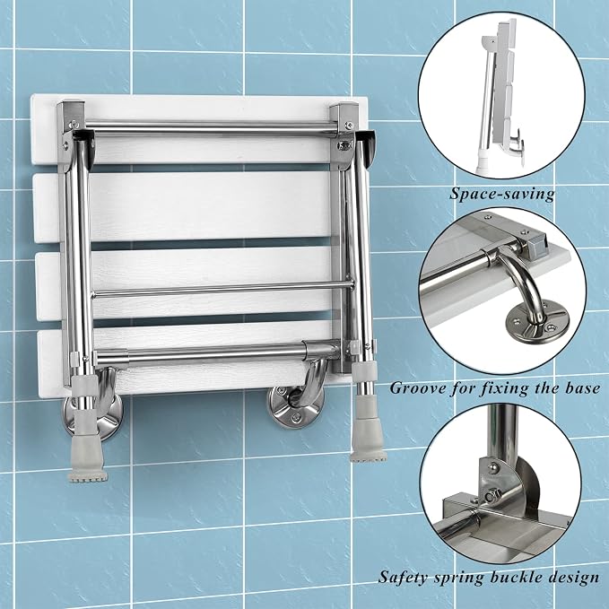 Folding Shower Seat Wall Mounted