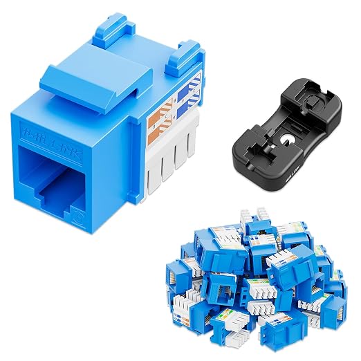 iwillink 10Gbps Cat6 Keystone Jack, RJ45 Keystone Jack 25-Pack and Keystone