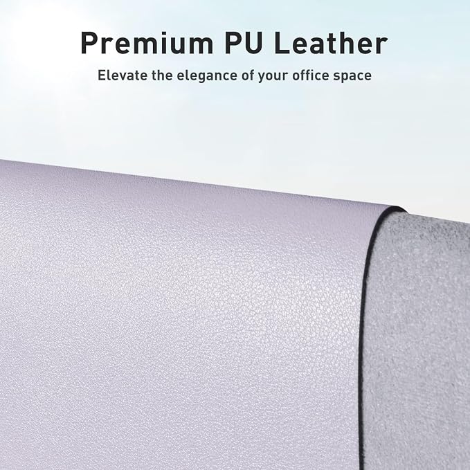 Aothia Large PU Leather Desk Pad Protector – Non-Slip Mouse Pad & Writing Mat