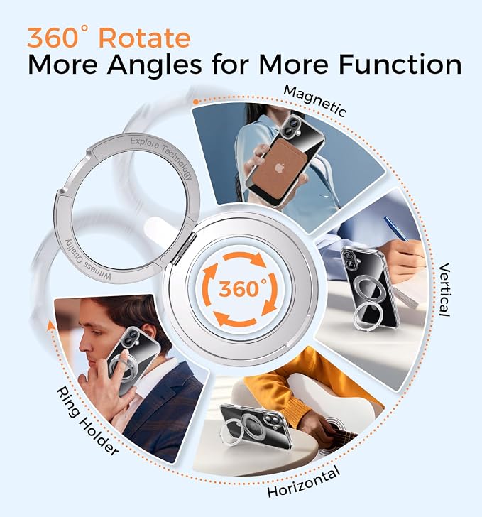 MAGIC JOHN 360° Rotatable Magnetic Invisible Stand
