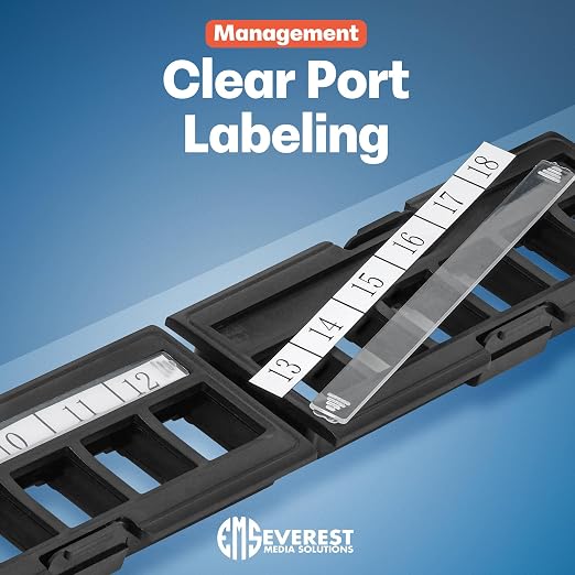 Everest Media 12-Port Keystone Patch Panel