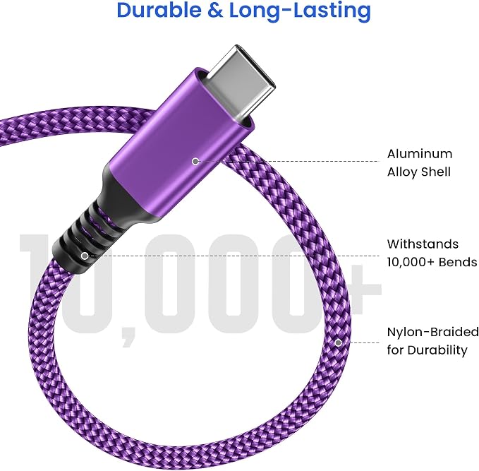 Elebase USB Type C to C 100W Cable 3.3FT