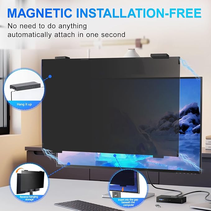 Magnetic 27 Inch Privacy Screen