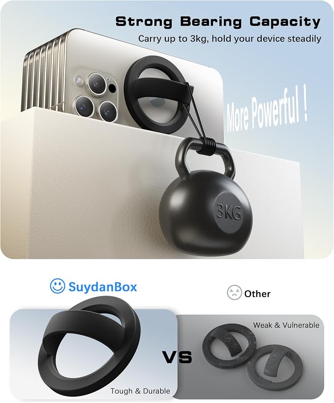 Magnetic Phone Grip, Removable Loop Grip