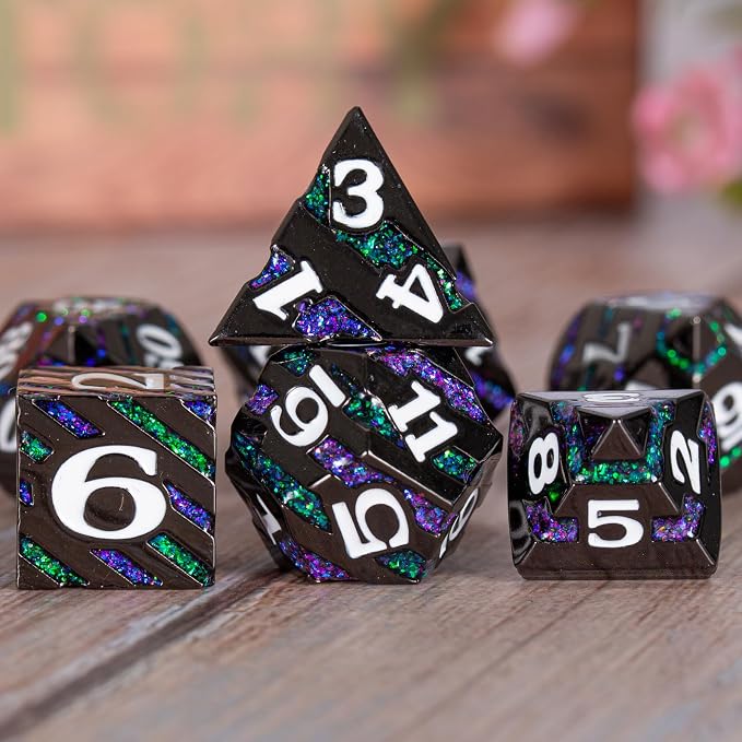 Dungeons and Dragons Dice, Metallic Stripes Dice