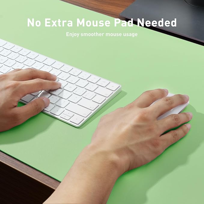 Aothia Leather Desk Pad Protector, Office Desk Mat, Large Mouse Pad, Non-Slip