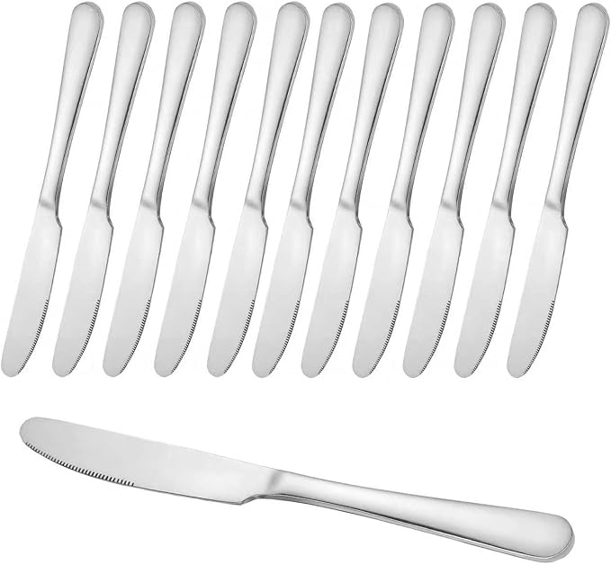 Stainless Steel Butter Knife, Dinner Knives, Spreader Table Knives, Suitable