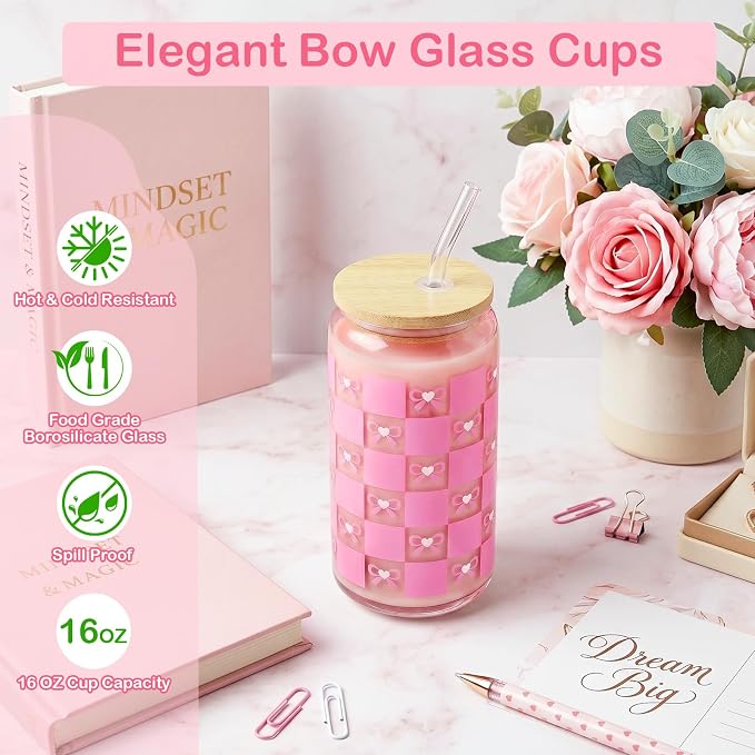 Gift Basket for Teen Girls, Cute Pink Birthday Gifts for Women, Gift Box