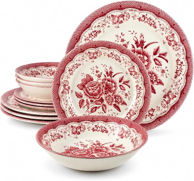 12-Piece Porcelain Dinnerware Set