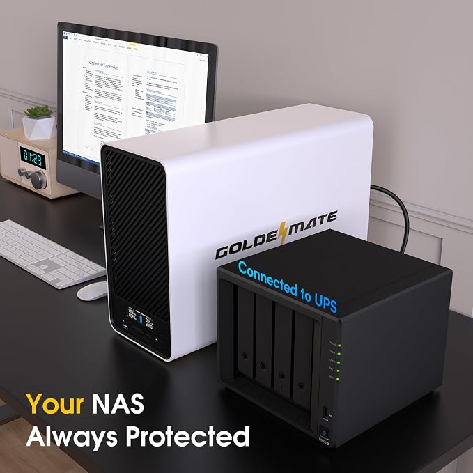 1500VA/1000W Lithium UPS Battery Backup and Surge Protector, Backup Battery