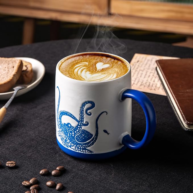 AmorArc Large Coffee Mugs Set of 6, 18oz Ceramic Coffee Cups
