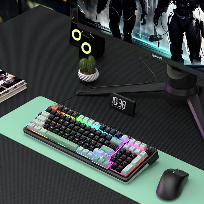 Redragon K686 HE Rapid Trigger Gaming Keyboard, 98 Keys 8K Wired Mechanical