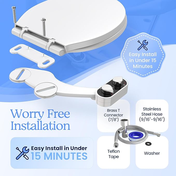 Bidet Attachment for Toilet Seat