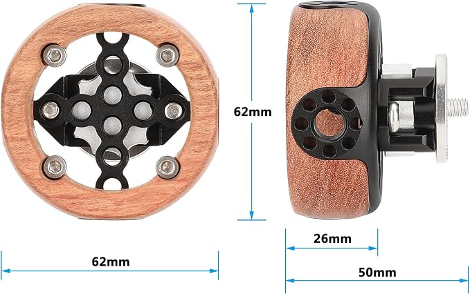 CAMVATE Round Hand Wheel with M6 Rosette Mount