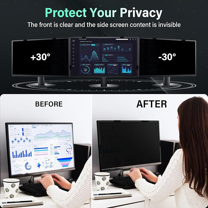 Magnetic Hanging 21.5 Inch Computer Privacy Screen