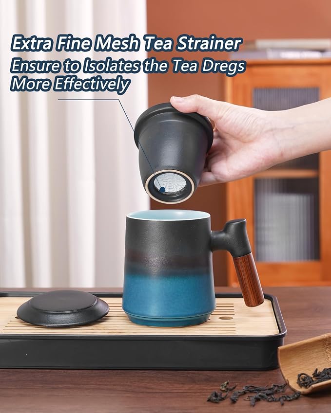 ZENS Tea Cup with Infuser and Lid