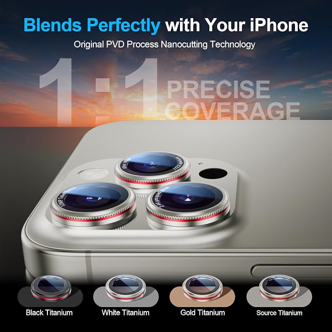 X-it 2 Pack Camera Lens Protector, Shatterproof Anti-Scratch Ultra HD Camera