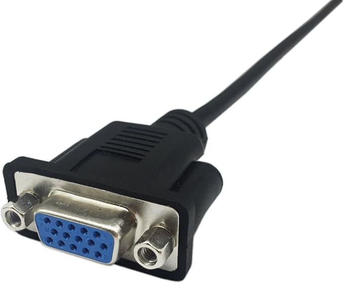 CERRXIAN 1ft VGA SVGA 15 Pin HD15 Male to Female Adapter Video Monitor