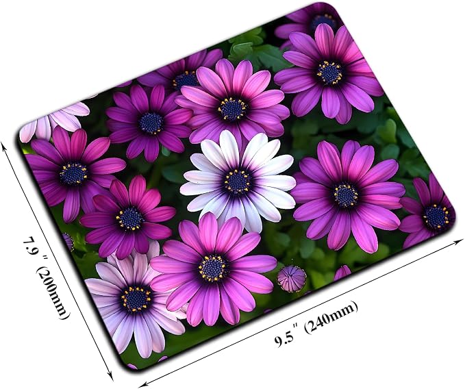Mouse Pad, Cute Purple Floral Plants Mouse Pads