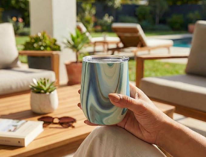CHILLOUT LIFE 12 oz Stainless Steel Wine Tumbler