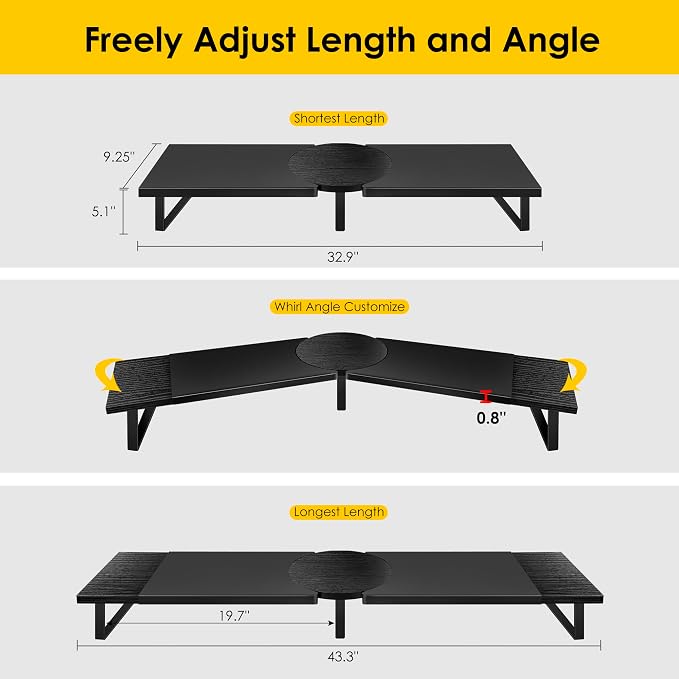 Dual-Monitor Stand for Desk
