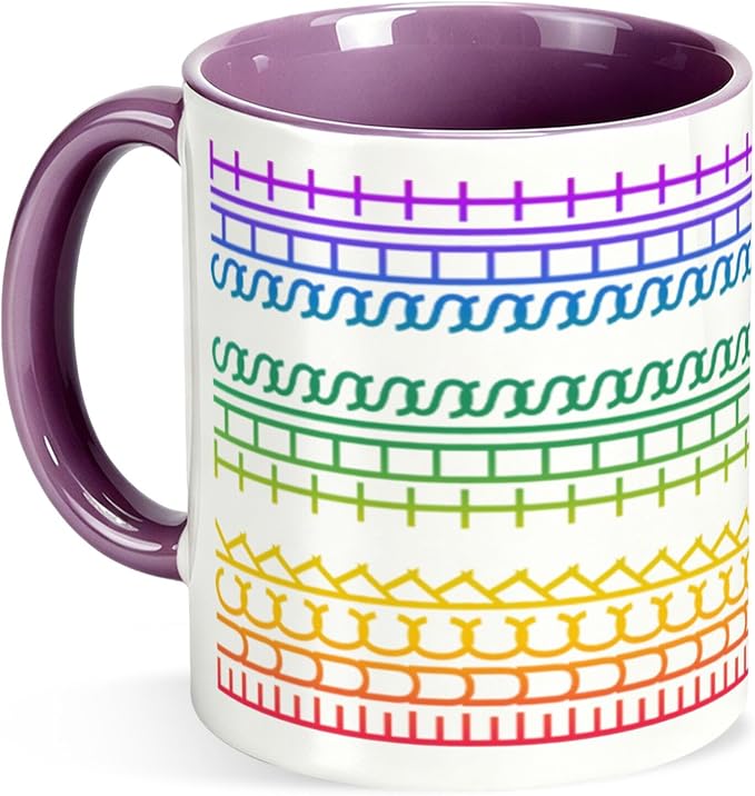 Fuck This Shit Hidden Message Coffee Mug 11OZ Ceramic Purple Cup | Funny Coffee