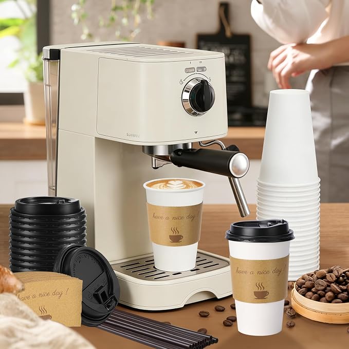 BYSNOW 16 oz 50 pack Disposable Coffee Cups