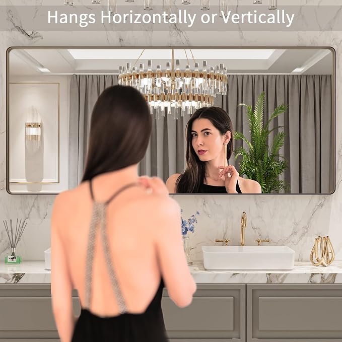 72”X32” Bronze Bathroom Mirrors