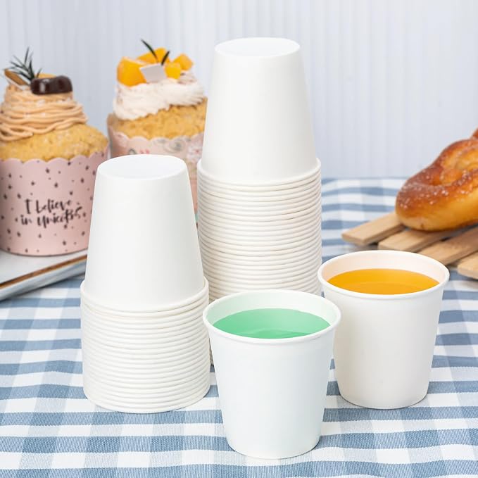 RACETOP 3 oz Bathroom Paper Cups, Disposable Paper Cups, Small Mouthwash Cups