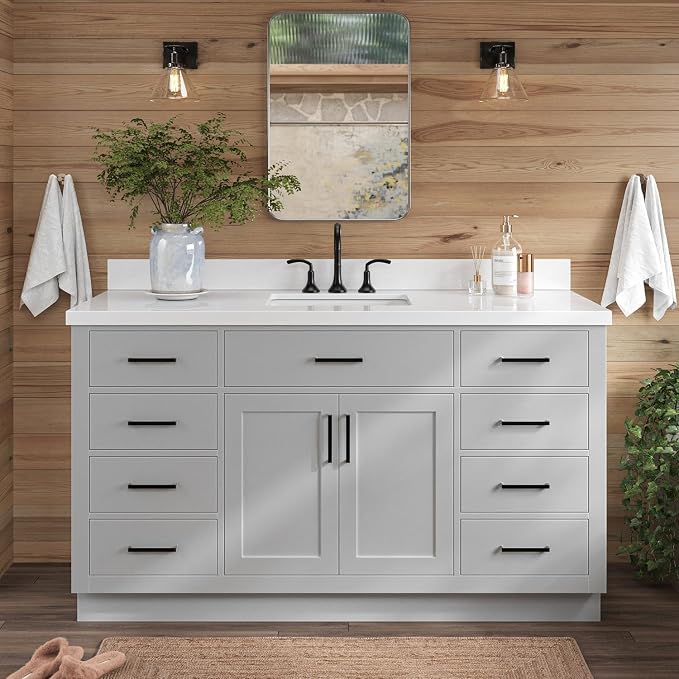 Bathroom Vanity 61" Grey