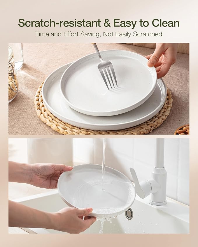 Famiware Milkyway 12-Piece Stoneware Dinnerware Set, Dishes Set