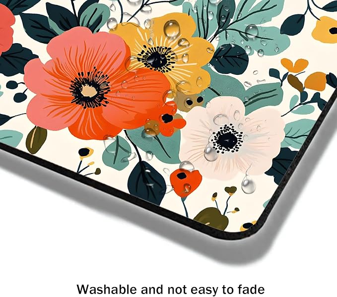 Mouse Pad, Cute Floral Pattern Flower Mouse Pads