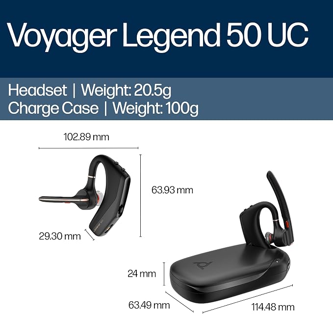 POLY Voyager Legend 50 UC Bluetooth Headset