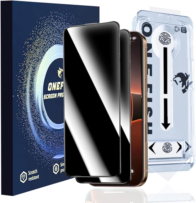 OneFish Full Edge Coverage Tempered Glass Screen Protector