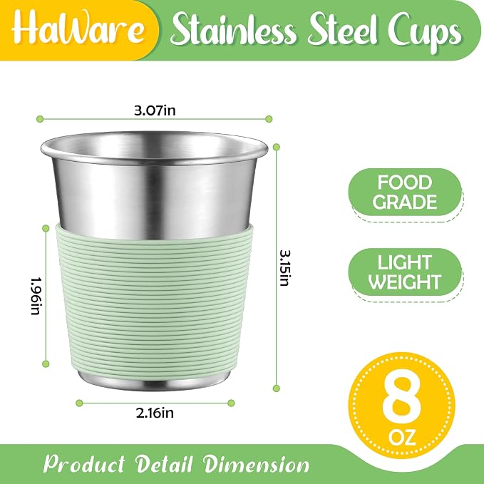HaWare Stainless Steel Kids Cups