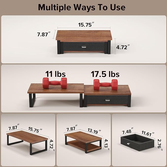 WOHOMO Dual Monitor Stand Riser