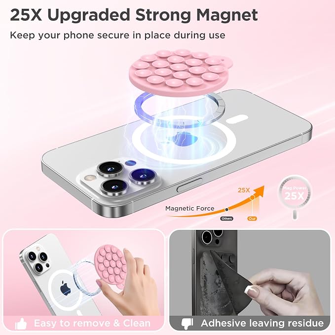 Magnetic Suction Cup Phone Mount
