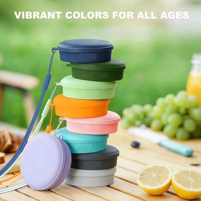 Collapsible Travel Cup, BPA-Free Reusable Water Cup, Lightweight Drinking Cups