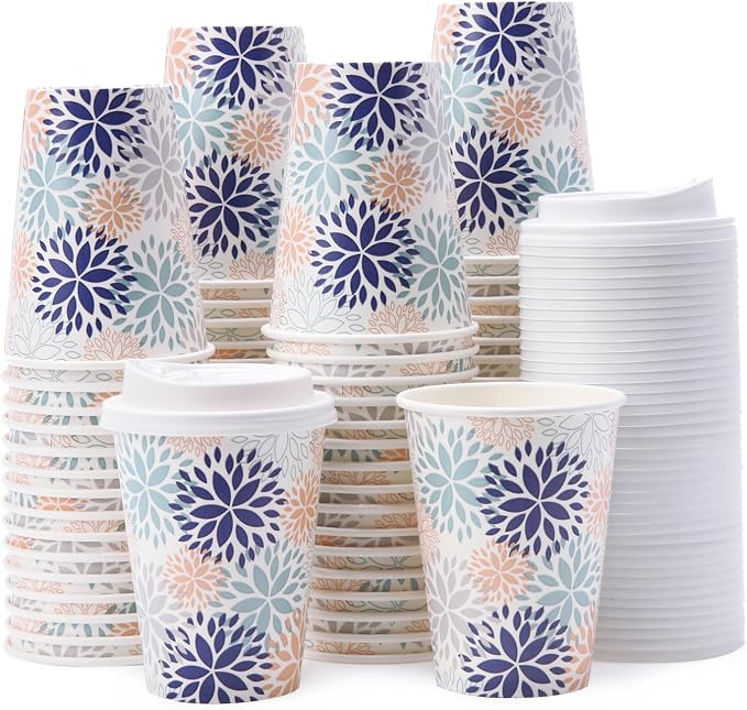 Tamone 100 PACK 12OZ Disposable Coffee Cups